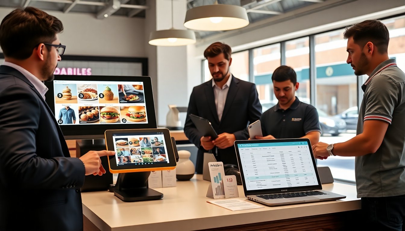 foodabletv social signage dragon checkout console